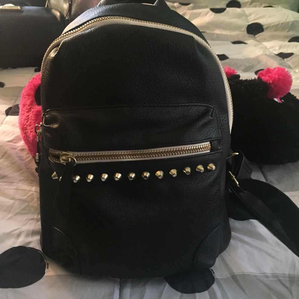 Steve Madden leather backpack purse with studs
